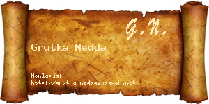 Grutka Nedda névjegykártya